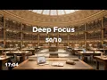 British Library Study With Me 3 Hour Pomodoro Deep Focus Room Tone