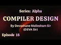 Episode 18 Intermediate Code Code Opti 04 Compiler Design Devashane Mallesham Sir DEVA Sir