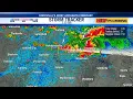 Radar of the tornadoes in Nashville early Tuesday