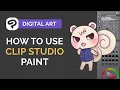 How to Use CLIP STUDIO PAINT - Digital Art Tutorial for BEGINNERS step by step