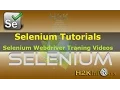 Selenium Tutorial for Beginner Selenium Tutorials Selenium Online Training from H2Kinfosys