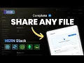 Build a Public File Sharing Website with MERN Stack Upload Download Delete Files 2026