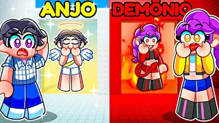 RUMI e JINU na TORRE DE ANJO vs DEMÔNIO no ROBLOX!