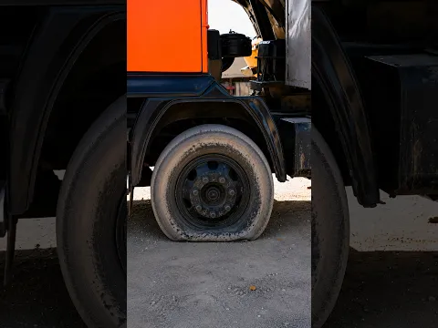 Truk tidak bisa jalan! Bannnya kempes! 🚛😱