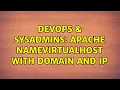 DevOps SysAdmins Apache NameVirtualHost with Domain and IP 2 Solutions