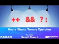 Unary binary and ternary operators in Hindi