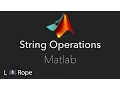 String Operations in Matlab