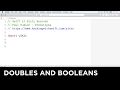 Doubles and booleans - Swift in Sixty Seconds
