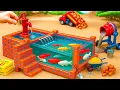 Download Lagu Crocodile Attack at the Watering Hole - Building a Modern Glass Pool to prevent Crocodile With Brick