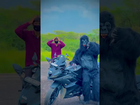 GORILLA 😱 vs 🔥 KTM RACE 😎 || rc 200 attitude status ❤️ || #ktm || #ktmrc200 || #viral || #shorts