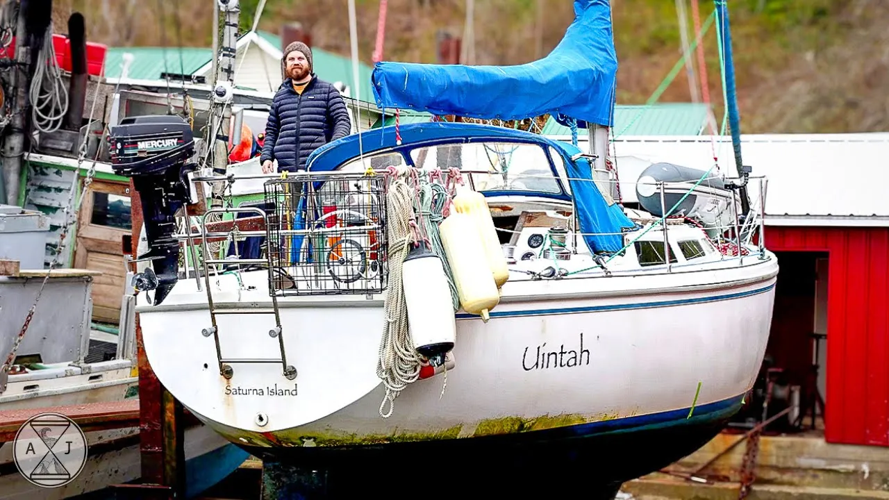 High And Dry in a Hundred Year Old Slip Way | A&J Sailing