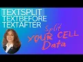 TEXTBEFORE TEXTAFTER TEXTSPLIT - Advanced Data Manipulation Techniques