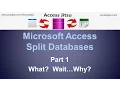 Microsoft Access Split Databases