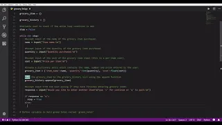 Python by Example - Grocery List