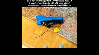 Nerfblaster with DEWALT 20volt Battery