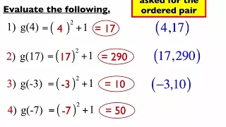 Function Notation PART 1