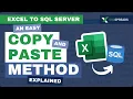 Excel to SQL Server - An Easy Copy and Paste Method Explained