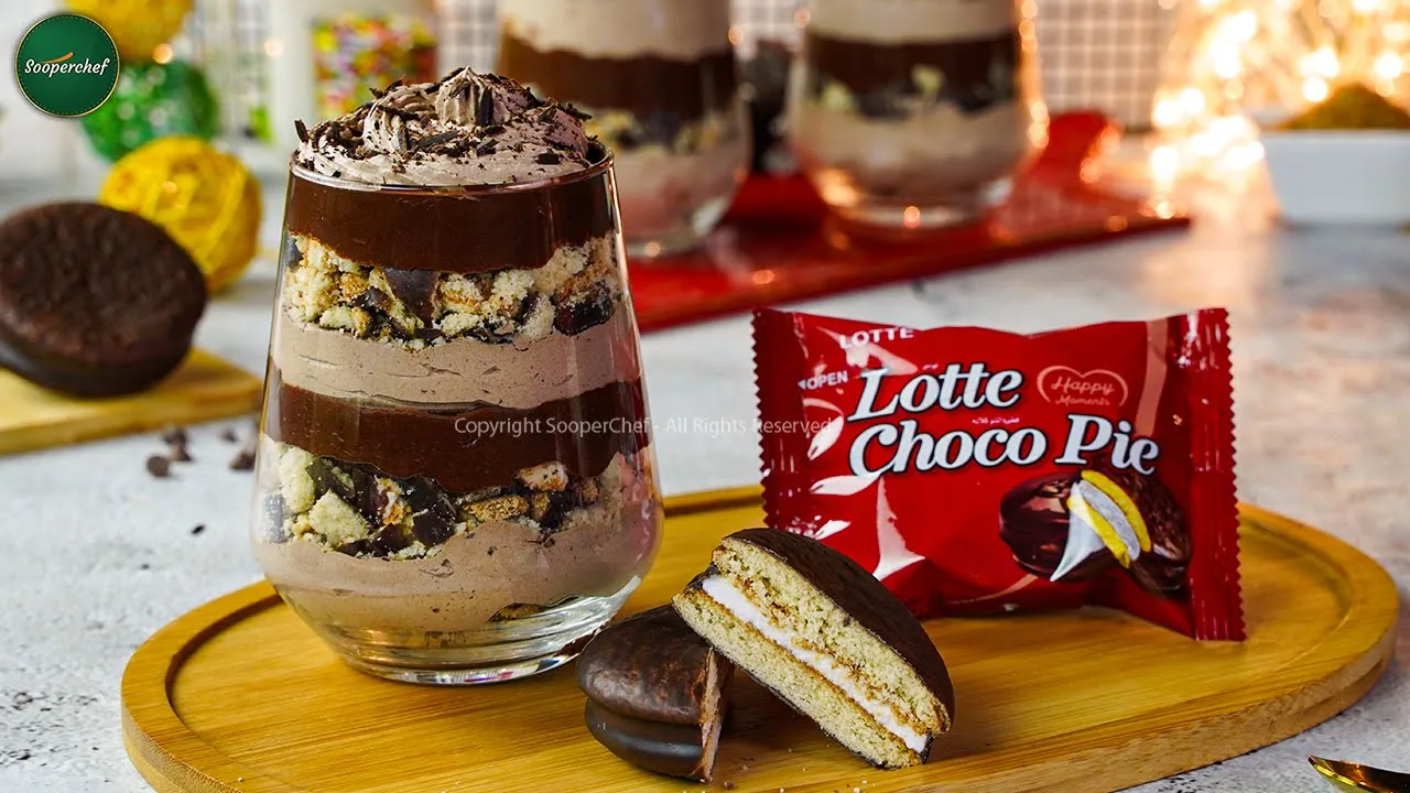 Choco Pie Mousse Cups Recipe by SooperChef