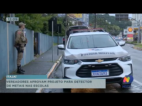 Vereadores de Itajaí aprovam projeto para detectores de metais nas escolas