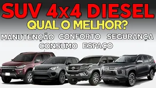 QUAL O MELHOR SUV DIESEL 4X4 ? Comparativo SUV 7 Lugares TRAILBLAZER  SW4  PAJERO  DISCOVERY SPORT