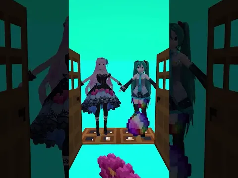Door Leads  To Hatsune  Miku and Luka 💙💟 VS  Pomni 🤡 and  Ronaldo ⚽ #shorts #roblox #animation