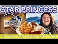 Star Princess Americana Diner Review Breakfast Buffet Full Dinner Tasting