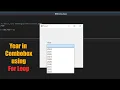 VB Net Tutorials - How to fill year in combobox using for loop