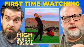 2 grown men watch bet on it from high school musical