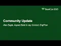 Community Update - Alex Eagle Aspect Build Jay Conrod EngFlow