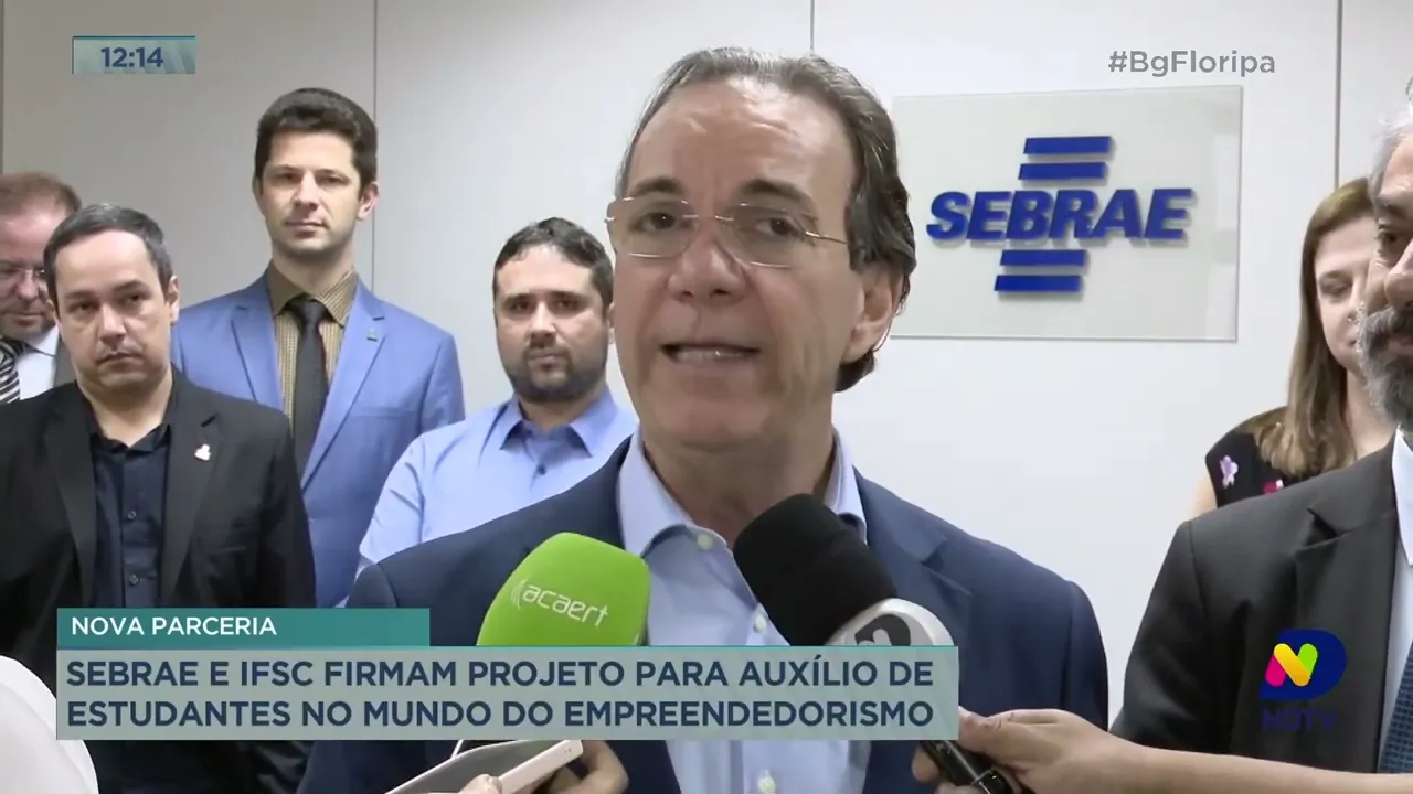 Sebrae e IFSC firmam projeto para auxílio de estudantes no mundo do empreendedorismo