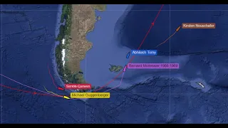 The Golden Globe Race Boats are Passing Cape Horn. Kirsten Leads.