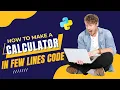 Code a Basic Calculator in Python Python for beginners Coding in URDU