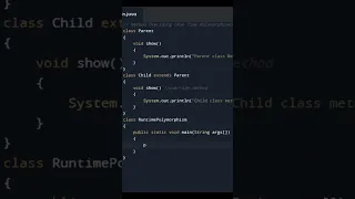 Method Overriding Program in Java OOPs Concepts Polymorphism Core Java Code Coding in java