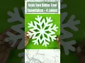 4 Easy Neutral Winter Large Snowflake DIY From Dollar Tree