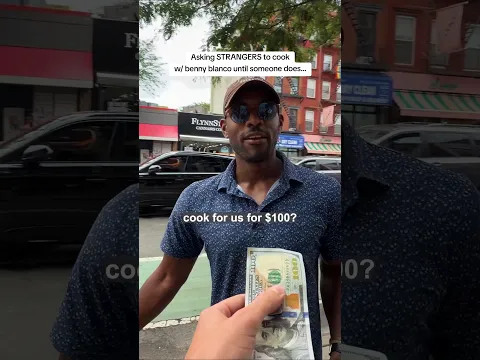 Asking STRANGERS to cook w/ @bennyblanco until someone does… #cookingchallenge #cooking #newyork