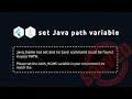 Java Home is Not Set and Java Command is Not Found How to set JAVA - HOME environment on Windows 11