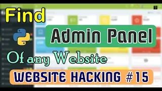 HINDI How to Find Admin Panel of Any Website Automated Python Brute Force