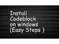 Install Codeblock on Windows and Compile and Run files Directly from Command Prompt