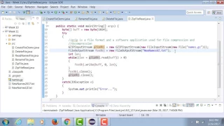 Unzip a GZIP File using Java