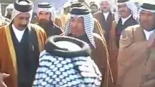 استقبال الشيخ المرحوم فيصل مطشر الفالح في فاتحة الشيخ الحاج ضاحي العكيلي 