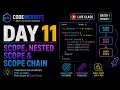Day 11 JavaScript Scope Nested Scope Scope Chain Explained CodeWeavers