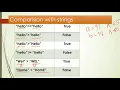 11String Part2 MEMBERSHIP OPERATORS WITH STRINGS COMPARING String Traversing String String SLICES