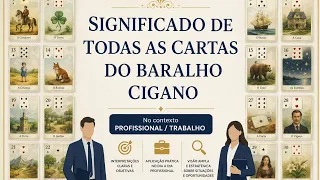 TODAS AS CARTAS CIGANAS NO CONTEXTO PROFISSIONAL (básico). AULA GRATUITA💃✨🙏