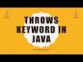 THROWS KEYWORD IN JAVA AMJAD ALI IN