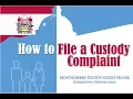 How To File a Custody Complaint in Montgomery County PA