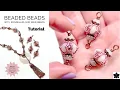 Lagu How to: Beaded Bead Links - Rondelle, Seed Beads - Easy!