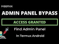 find Admin Panel in termux Android admin panel hacking in termux