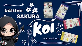 Sakura Koi Watercolour! Swatch and Review | Visilya's Art Vlog