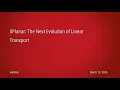 XPlanar The next evolution of linear transport Webinar Wednesday March 2025