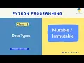 Python Data Types Mutable VS Immutable Data types Techmaima